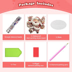 5D Diamond Art Kits for Adults, Santa Claus, Special Shaped Rhinestone Diamond Art Christmas Ornaments, Christmas Lover, DIY Diamond Art Painting Desktop Ornament Gem Art Crafts for Adults Home Decor