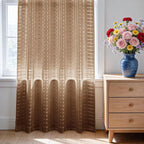 SpaceDresser Check Sheer Curtains 84 Inches Long - Image 3