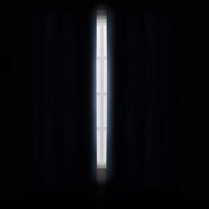 Sky Blue Thermal Blackout Curtains/42 x 95 Inch/Set of 2 Panels Room Darkening - Image 3