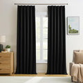 Pinch Pleated Blackout Curtains 92 Inch Long 2 Panels by KEQIAOSUOCAI