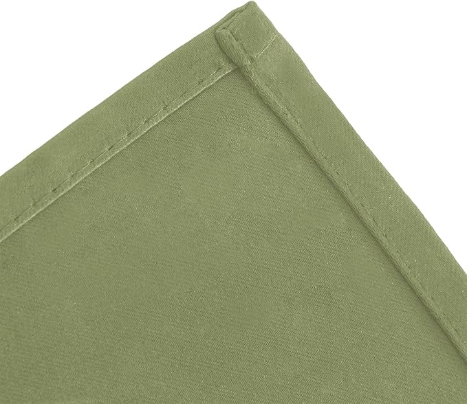 Blackout Curtains 66 x 72 Inch Long Sage Green Curtains Set of 2 Panels Room - Image 7