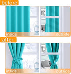 Blackout Curtains for Bedroom, 52 x 30 Inch, 2 Panels | Thermal Insulated & - Image 4