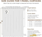 INOVADAY Linen Textured 100% Blackout Sliding Door Curtains 102x96 Oatmeal | 1 - Image 8