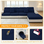 XINEAGE Couch Cushion Covers, Loveseat Sofa Seat Slipcovers - Image 6