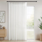Topfinel 96 Inches Long Pinch Pleated Semi Sheer Curtains by Topfinel