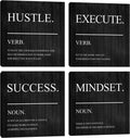 Motivational Wall Decor Canvas Framed Wall Art,Inspirational Office Quotes Canvas Home Decorations Wall Decor Artwork,Positive Quote Words Poster Wall Art for Company Living Room Bedroom 12”X12”X4