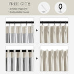 Pinch Pleated Linen Curtains 100% Blackout 90 Inches Long - Image 5