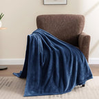 BEDELITE Fleece Blanket Soft Plush Full Bed Blanket Navy 84"x90" | Ultra Soft - Image 8