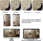 Chyhomenyc Taupe Sheer Curtains 84 Inches Long 2 Panels Set- Light Filtering - Image 8