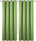 Blackout Curtains 66 x 84 inch/Light Green Curtains Set of 2 Panels/Thermal - Image 2