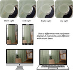 Chyhomenyc Sage Green Sheer Curtains 84 inches Long 2 Panels | Light Filtering - Image 8