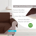 U-NICE HOME 4 Seater Sofa Cover 91''Large Couch Cover, Pet Friendly, Elastic - Image 4