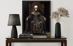 Skull King Poster Art Print, Halloween Scary Vintage Wall Art Academia Spooky Painting Decoration for Horror Prints, Gothic Posters Bedroom Decor 89 (Skull King 1, 11 x 14 inches, Unframed)