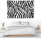 HZOHNAGO Zebra Print Tapestry Nature Wild Animals Black and White Stripe Printed Wall Tapestry Painting Wall Hanging for Bedroom Living Room Dorm 60" W x 40" H