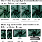 Hunter Green Sheer Curtains 78 Inches Long 2 Panels, Airy Voile Solid Curtains - Image 8
