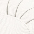 AHHFSMEI Placemats Set of 6 for Dining Table Washable Woven Vinyl Non-Slip 18x12 inches Placemat Heat-Resistant Durable Table Mats for Dining Table Easy to Clean (Oval White,6)