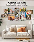 AbcCustomize Canvas Prints with Your Photos, Custom Canvas for Living Room and Bedroom Decor, Personalized gifts for Friends Lover and Family, Canvas Wall Art for Gifts & Keepsakes, Ready to Hang