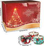 36Pack Christmas Scented Candles Sets,Long Burning,2.5oz Natural Soy Wax with Essential Oils Decorative Aromatherapy Candles for Christmas，Thanksgiving Gift, Home Scented