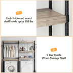 CABIHOME Heavy-Duty Laundry Shelf with Drying Racks | Space-Saving Adjustable Over-Washer Storage Organizer | 4-Tier Bathroom & Laundry Room Shelving Unit (Engineered Wood, 28")