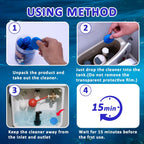 coldchill Toilet Bowl Cleaners 20 PACK, Long-Lasting Toilet Bowl Cleaner Tablets with Sustained-Release Technology Against Tough Stains, Automatic Toilet Cleaner for Deodorizing & Descaling