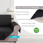 U-NICE HOME 4 Seater Sofa Cover 91''Large Couch Cover, Pet Friendly, Elastic - Image 4