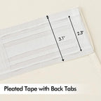 MIULEE Birch Back Tab Blackout Curtains 52x120 Inch Long 2 Panels Set | Rod - Image 4