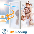 DUOFIRE One Way Window Film Privacy See Out Not in Heat Blocker Window Tint Reflective Mirror Windows Tinting Film for Home Static Cling Anti-UV Sun Blocking Windows Covering（Silver, 23.6x78.7in）