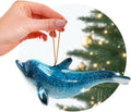Hand-Painted Beach Christmas Ornament – Coastal Tree Decoration for Ocean Lovers – Unique Nautical Ornament for Christmas Tree or Stocking Stuffer Gift (Solo Dolphin)