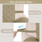Reversible Chair Covers for Recliner Oversized, Camel/Beige | Recliner - Image 6