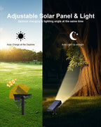 6 Pack Solar Powered Outdoor Spot Lights Outside Waterproof 20 LEDs Landscape Spotlights Dusk to Dawn for House Yard Tree, Plants, Walls, Path, Garden, Statues, Superior Accent Lamp Warm White