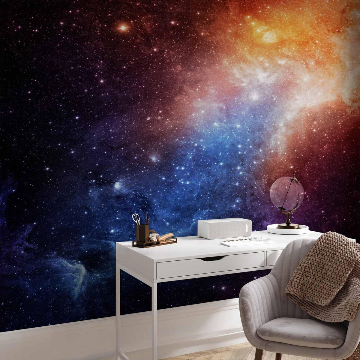 artgeist Wall Mural Cosmos Galaxy 193x138 in - XXL Peel and Stick Self-Adhesive Wallpaper Removable Large Sticker Foil Wall Decor Print Picture Image Design f-B-0057-a-a