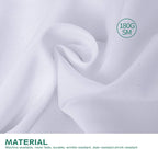 Surmente White Tablecloth for Round Tables, 108-inch Round Table Cloths for Weddings, Banquets, or Restaurants
