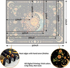 ARTCREATOR Sun and Moon Tapestry Astrology Space Wall Hanging Boho Hippie Floral Plant Tapestries Aesthetic Vintage Mandala Flower Decor for Living Room Bedroom (29" x 37")