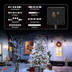 4 Pack Solar String Lights Outdoor, 400 LED Extra-Long 156Ft Solar Lights Outdoor with 8 Lighting Modes, IP65 Waterproof for Garden, Patio, Xmas, Balcony, Tree, Wedding, Party Decor (White)
