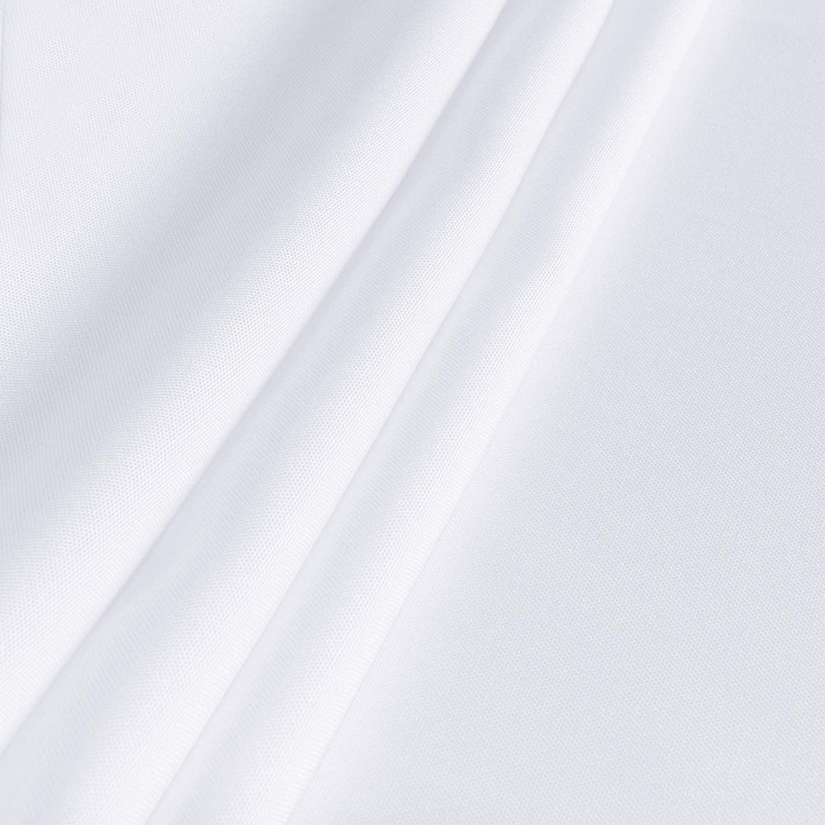 sancua Rectangle Tablecloth - 70 x 108 Inch - Stain and Wrinkle Resistant Washable Polyester Table Cloth, Decorative Fabric Table Cover for Dining Tables, Buffet Parties and Camping, White