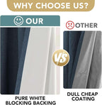 H.VERSAILTEX Linen Blackout Curtains 84 Inches Long 100% Absolutely Blackout - Image 3
