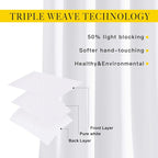 NICETOWN White Curtains for Living Room - Image 2