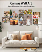 AbcCustomize Canvas Prints with Your Photos, Custom Canvas for Living Room and Bedroom Decor, Personalized gifts for Friends Lover and Family, Canvas Wall Art for Gifts & Keepsakes, Ready to Hang