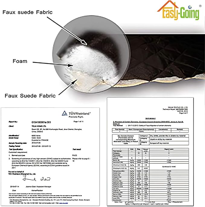 Easy-Going Reversible Couch Cover, Recliner 19 in, Coffee/Ivory | Machine - Image 3