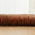 EasyJoy Faux Sheepskin Rug, Fluffy Faux Fur Rug, Ultra Soft Shag Area Rug - Image 7