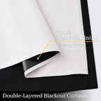 Yakamok Black 100% Blackout Curtains 84 Inches Long - Image 4