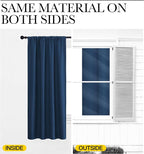NICETOWN Blackout Curtains for Living Curtains, Moroccan Blue, 52 by 63 Inch - Image 5