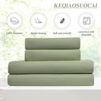 Pinch Pleated Sage Green Blackout Curtains 102 Inches Long, Window Treatment - Image 4