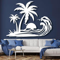 Palm Tree Metal Wall Decor,Palm Tree Metal Wall Art,Metal Palm Tree,Metal Palm Tree Wall Decor,Tropical Metal Wall Art,Beach Wall Decort,Metal Wall Decor (style 1,white,39 L" x 31 W" / 100 x 78 cm)
