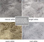 SERISSA 3x5 Fluffy Grey Faux Fur Area Rug - Image 6