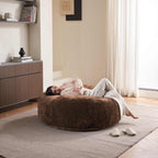4FT Large Bean Bag Chairs,Big Adult Size Memory Foam Beanbags with Filler Included,Machine Washable Corduroy Cover,Soft Plush Gaming Bing Bag Puff Chair for Dorm, Living Room & Bedroom (Coffee Color)