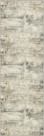 2x5 Washable Runner Rug：Modern Abstract Soft Carpet Ash Brown | by FXRHLP