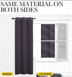 NICETOWN Greyish Purple Blackout Curtains 45 inches Length - Image 5