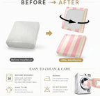 CALBODE 12 Pcs Stretch Outdoor Seat Cushion Covers, Washable Striped Chair Seat - Image 6