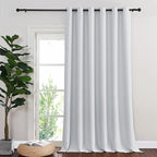 NICETOWN Patio Door Curtain 132 inches Long, Grommet Room Divider Curtain Panel by NICETOWN